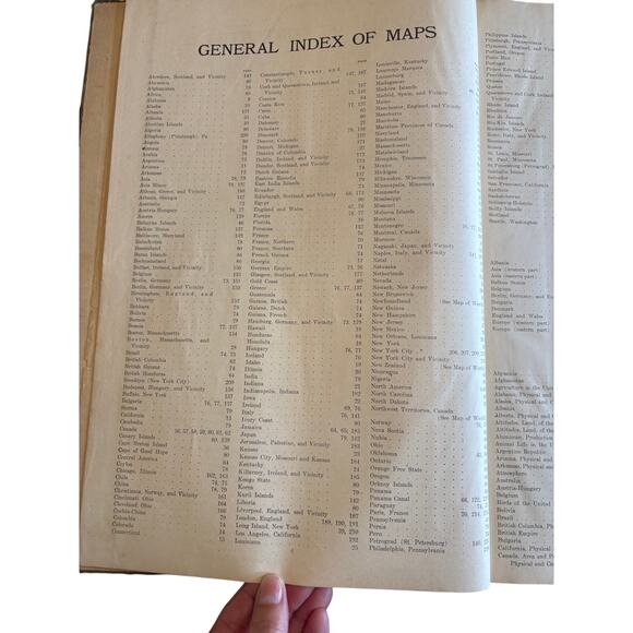 1917 The New Encyclopedic Atlas And Gazetteer Of The World P.F Collier & Son - Picture 10 of 11